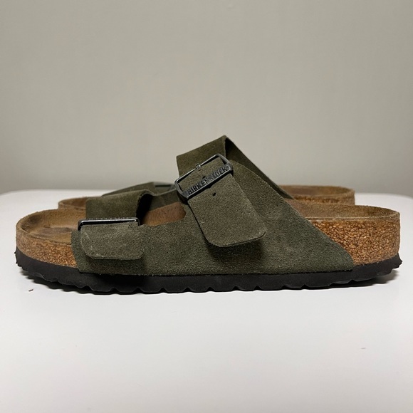 Birkenstock Arizona Suede Leather Thyme Green Women’s EU 37 US 6-6.5 Regular - Picture 1 of 11
